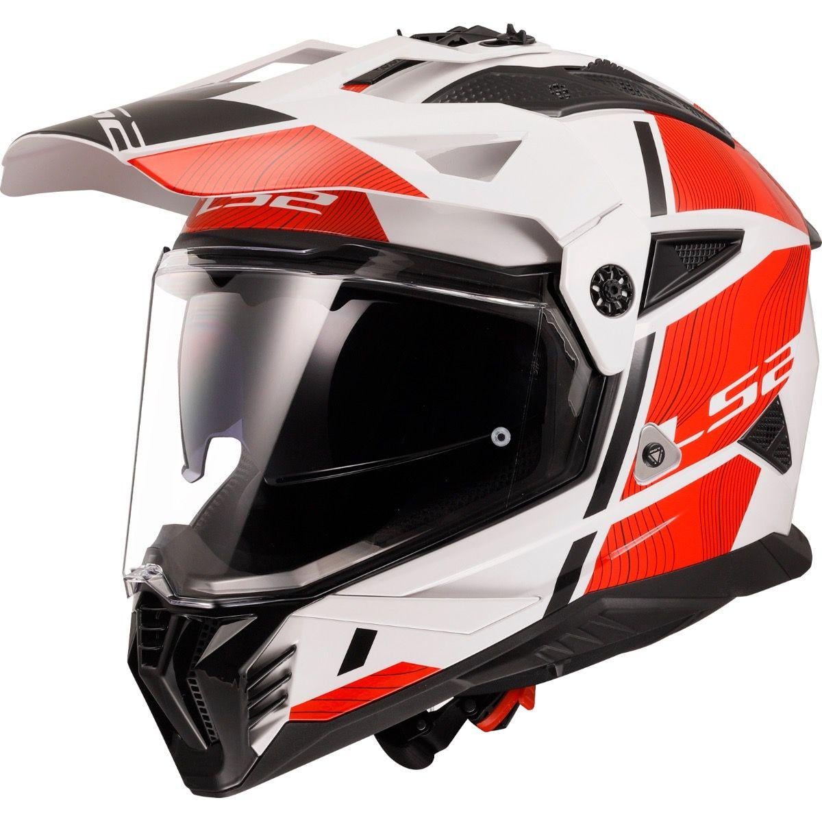 Мотошлем LS2 MX702 Pioneer 2 Hill XL White/Red (35791)