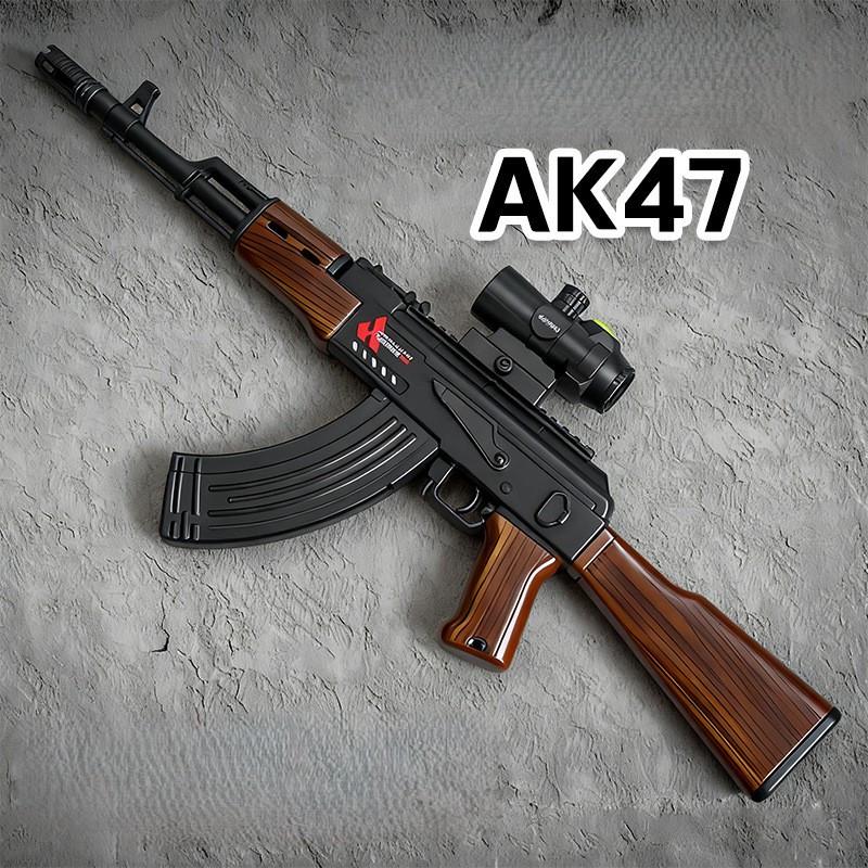 Автомат игрушечный Орбиган AK-47 на орбизах 80 см аккумуляторный и 10000 орбизов Коричневый с черным - фото 3 Автомат игрушечный Орбиган AK-47 на орбизах 80 см аккумуляторный и 10000 орбизов Коричневый с черным - фото 3