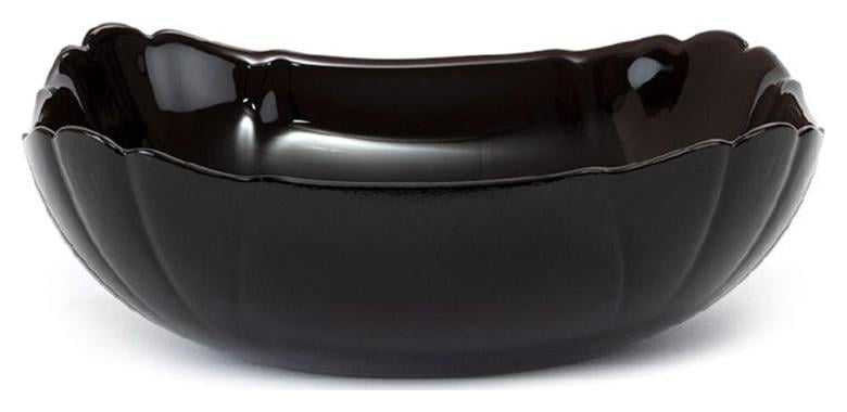 Набор квадратных салатников Luminarc Lotusia Black Ø 15 см стеклокерамика 6 шт. (LUM-P7065)