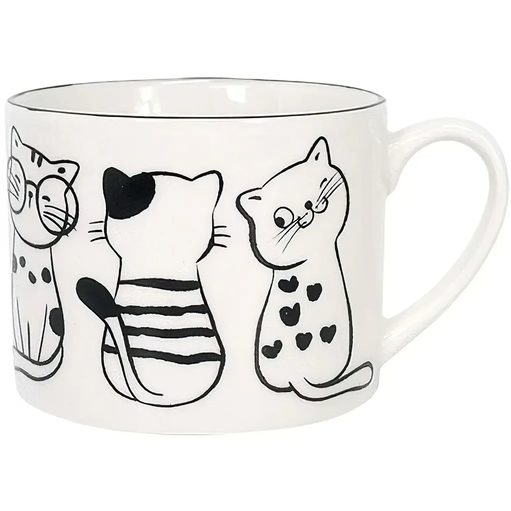 Чашка фарфоровая Limited Edition FAD D 21-104MCO 450 мл Белый (2568922624)