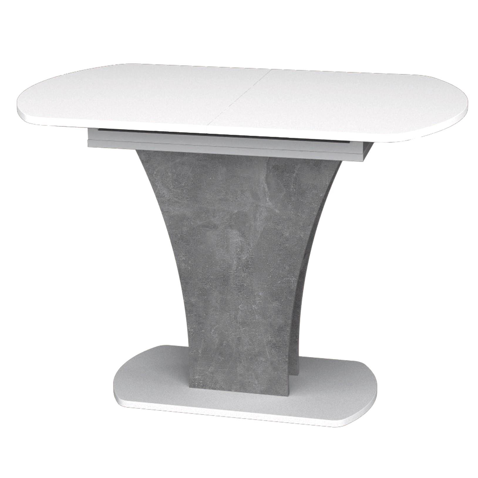 Стол обеденный раскладной Intarsio Sheridan 110/145x68 см Белая аляска/Индастриал (5612440) - фото 2 Стол обеденный раскладной Intarsio Sheridan 110/145x68 см Белая аляска/Индастриал (5612440) - фото 2