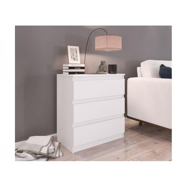 Комод Blonski 3Ш из ламинированной ДСП Нимфея альба (47451) Комод Blonski 3Ш из ламинированной ДСП Нимфея альба (47451)