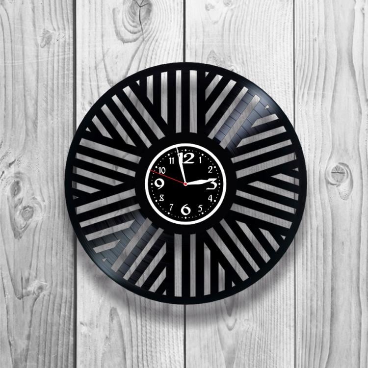 Часы настенные Лофт-винтаж 0100 из виниловой пластинки