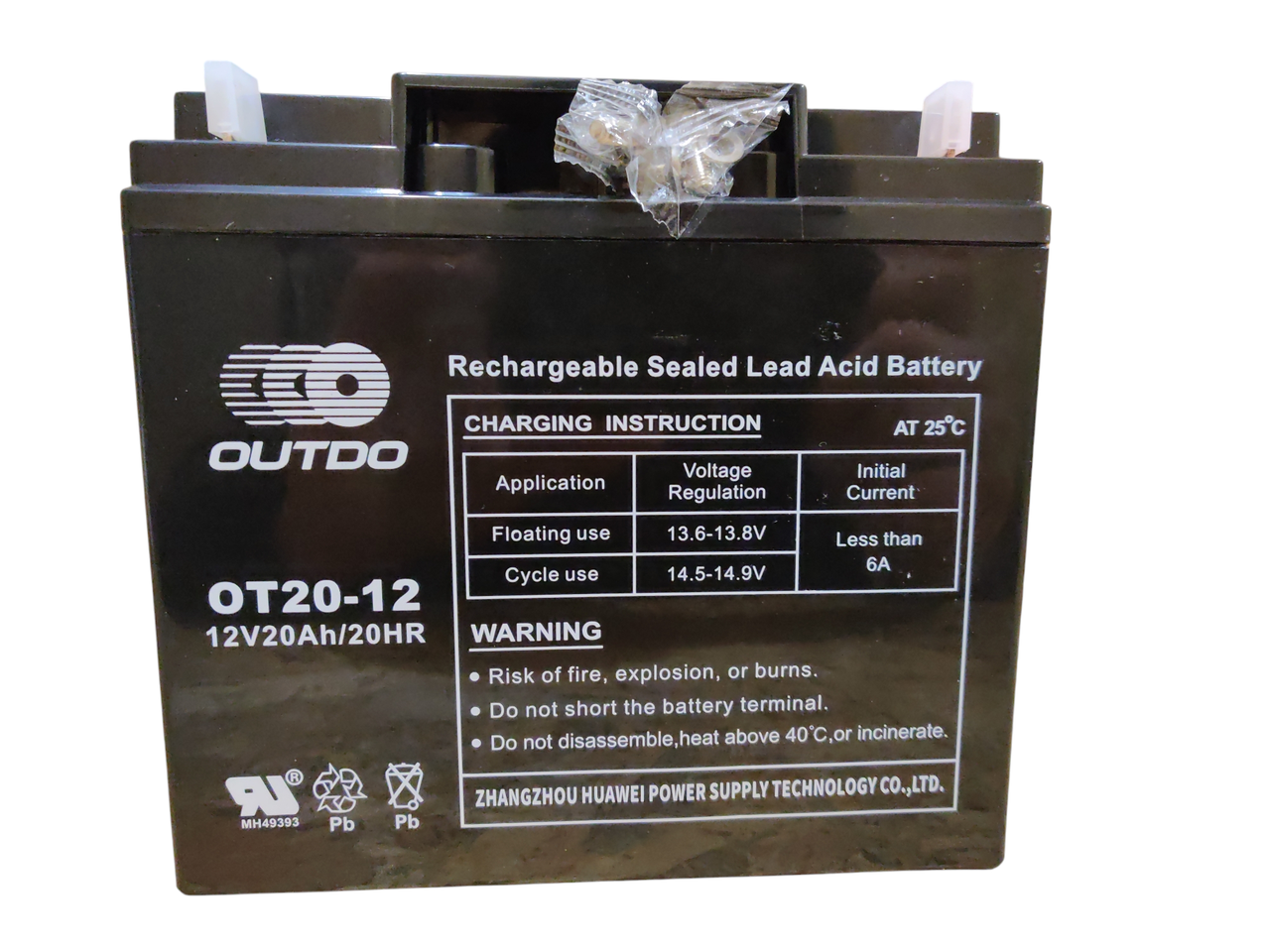 Акумулятор автомобільний OUTDO 12V 20 Ah AGM