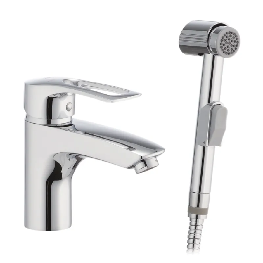 Смеситель для умывальника Haiba Germes 001 Chrome (HB0918)