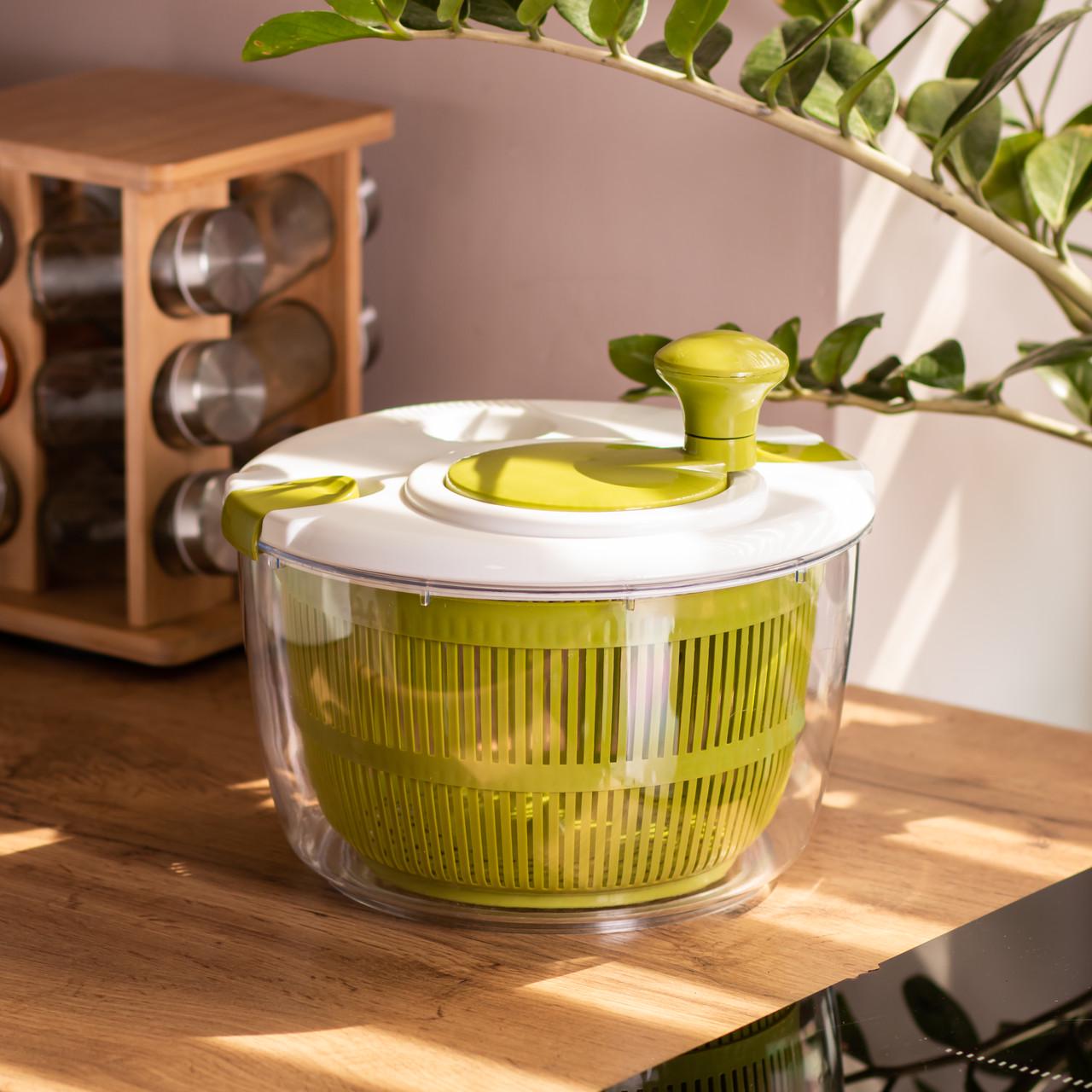 Сушилка для салата Salad Spinner 18х25 см (HP-8-5) - фото 2 Сушилка для салата Salad Spinner 18х25 см (HP-8-5) - фото 2
