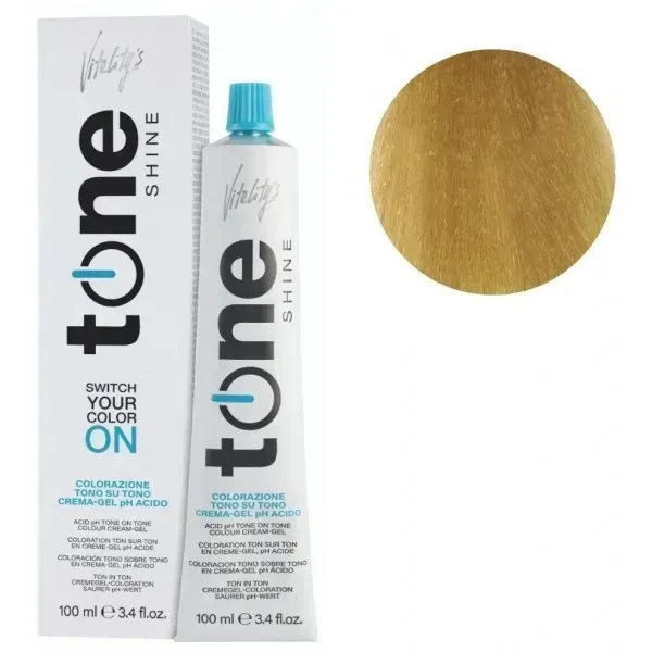 Гель-краска для волос тонирующая безаммиачная Tone Shine Vitality's 10/3 Золотистый ультра блондин 100 мл