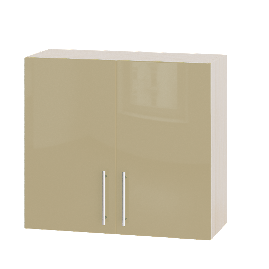 Шкаф верхний Эверест Модерн модуль Верх В10-800 80х30х72 см Латте глянец/Дуб Молочный (04937)