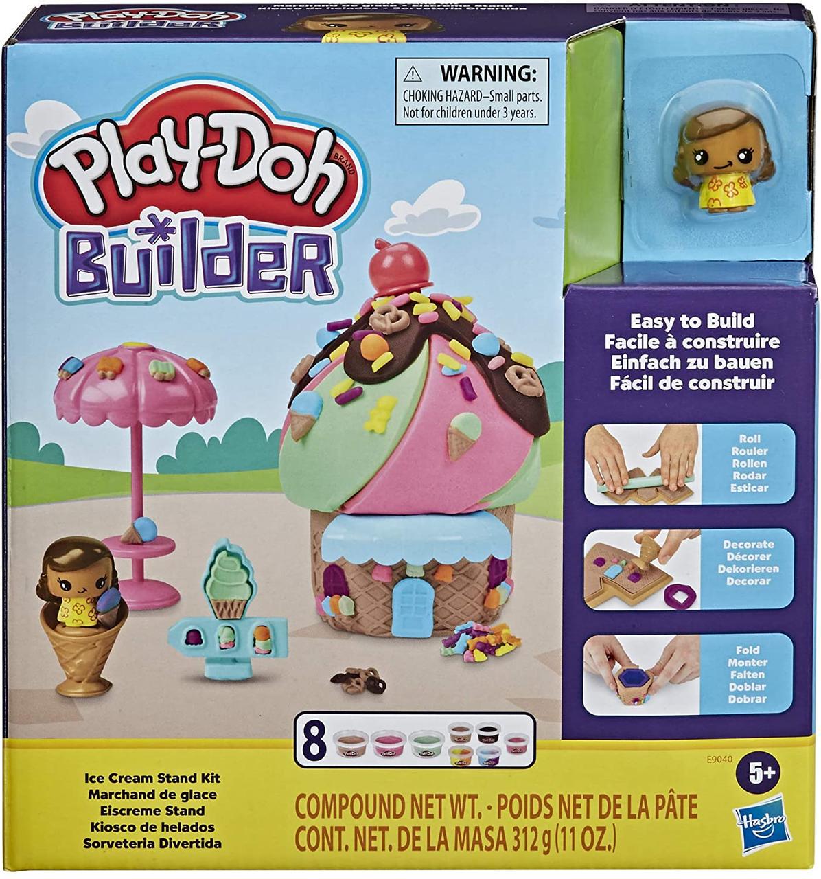 Набір Play-Doh Будиночок солодощів Builder Ice Cream Stand Kit (E9040)