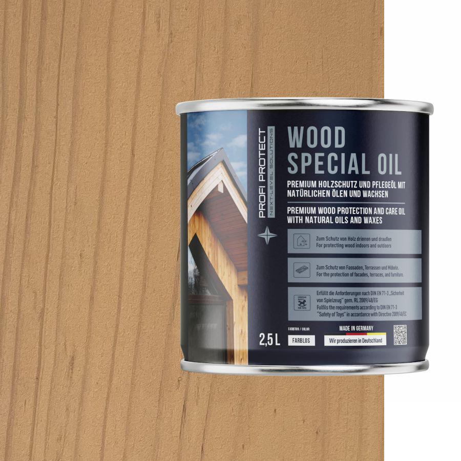 Лазурь на основе пчелиного воска и льняного масла ProfiProtect Wood Special Oil 2,5 л Mango (22556626) - фото 1