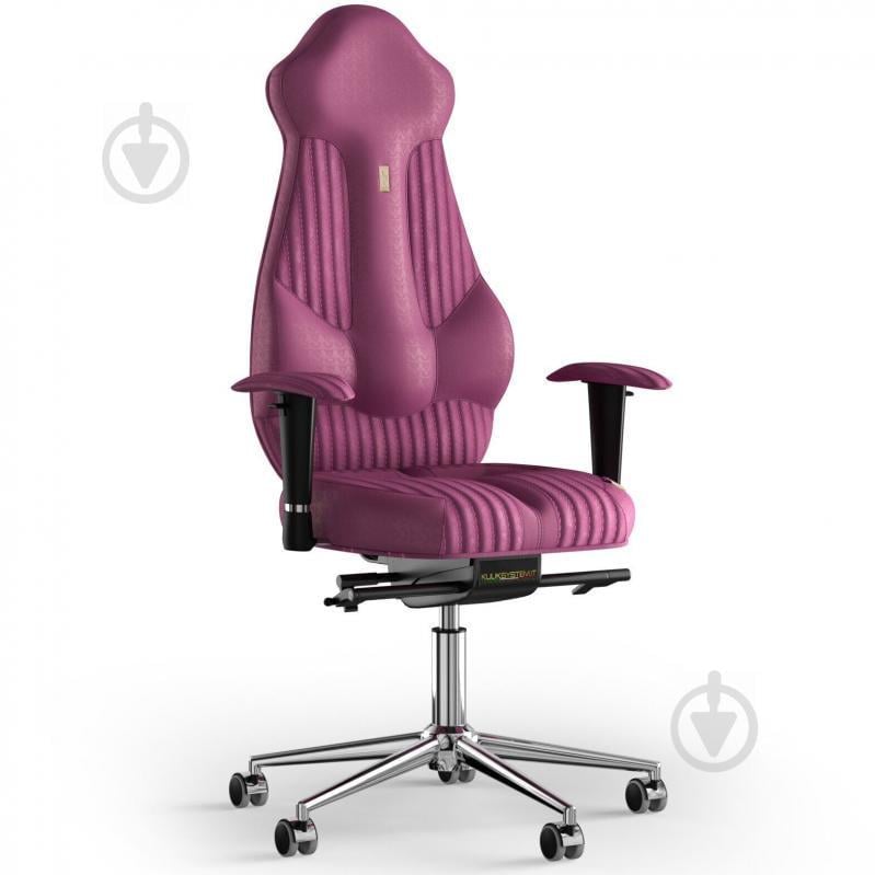 Крісло KULIK SYSTEM IMPERIAL Антара з підголовником зі строчкою Рожевий (7-901-WS-MC-0312)