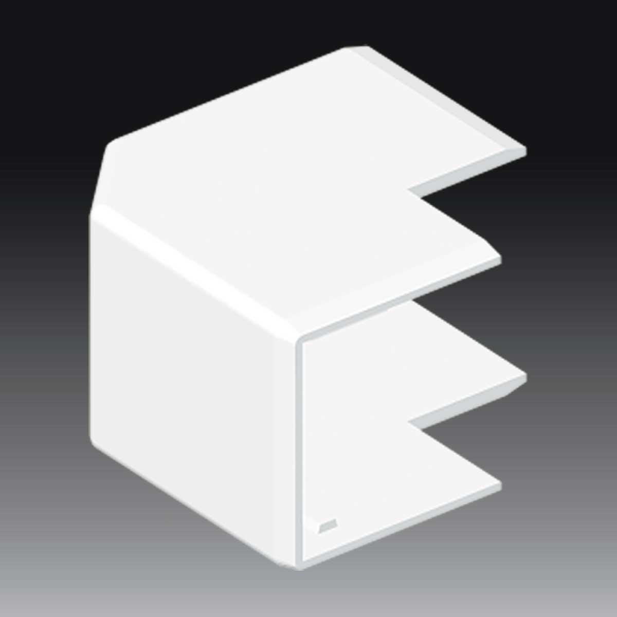 Угол наружный KOPOS для короба LH 40x40 мм ПВХ Белый (8646_HB)