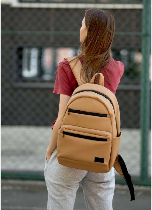 Городской рюкзак женский Sambag с отделением под ноутбук Бежевый (4260281346)