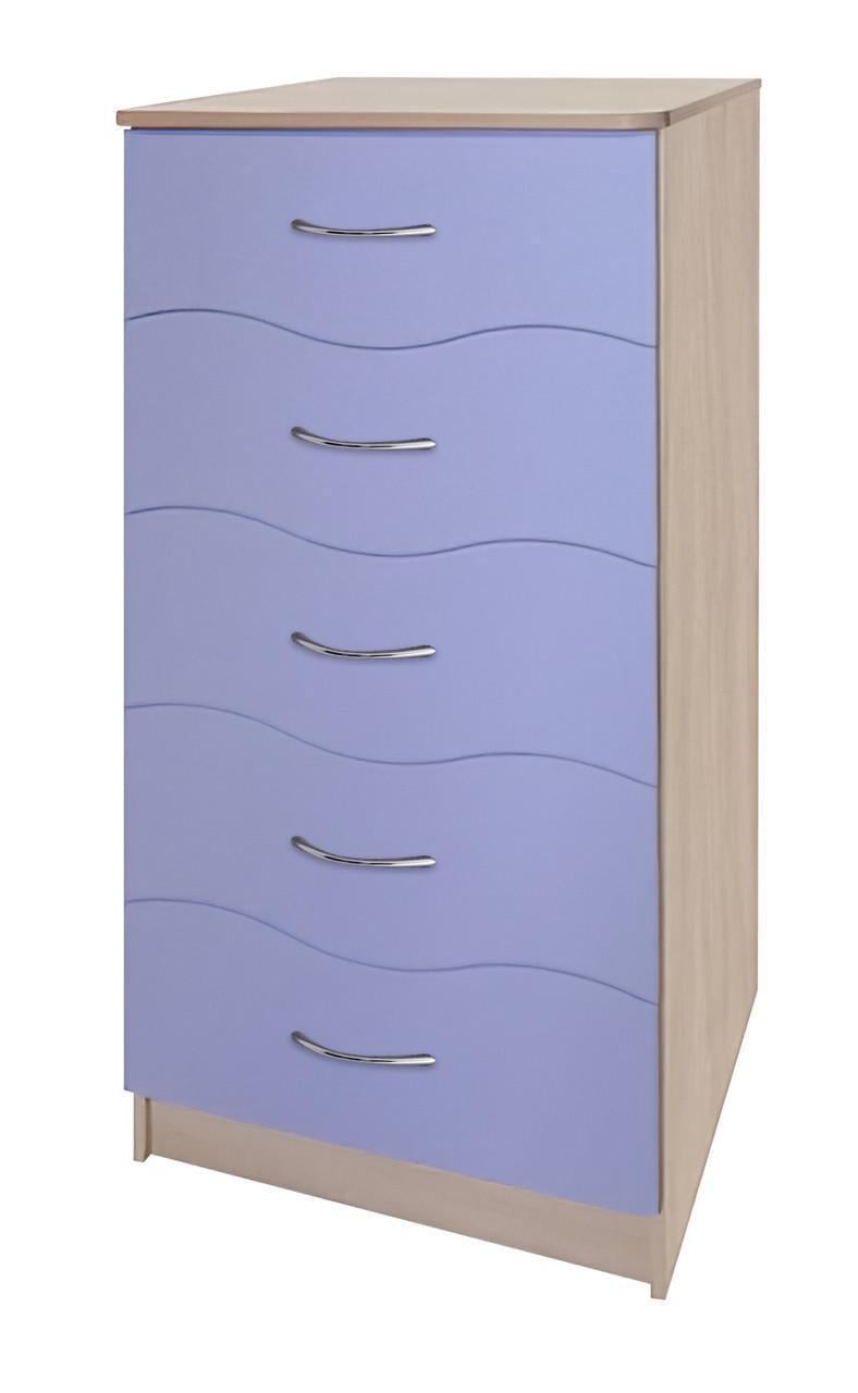 Комод МАКСИ-МЕбель Спартак Волна Дуб молочный/Лаванда (10845)
