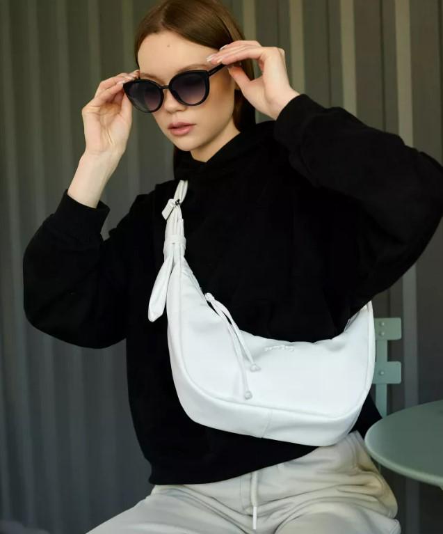 Жіноча сумка Sambag HOBO S Білий (53100008)