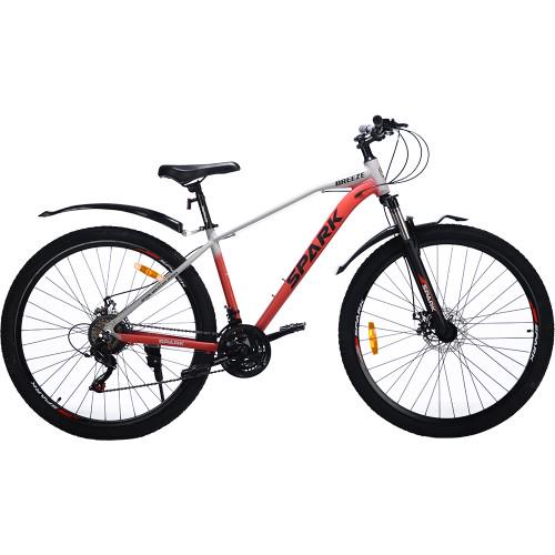 Велосипед Spark BREEZE колеса 29" алюминиевая рама 17" Серый с красным (000239210)