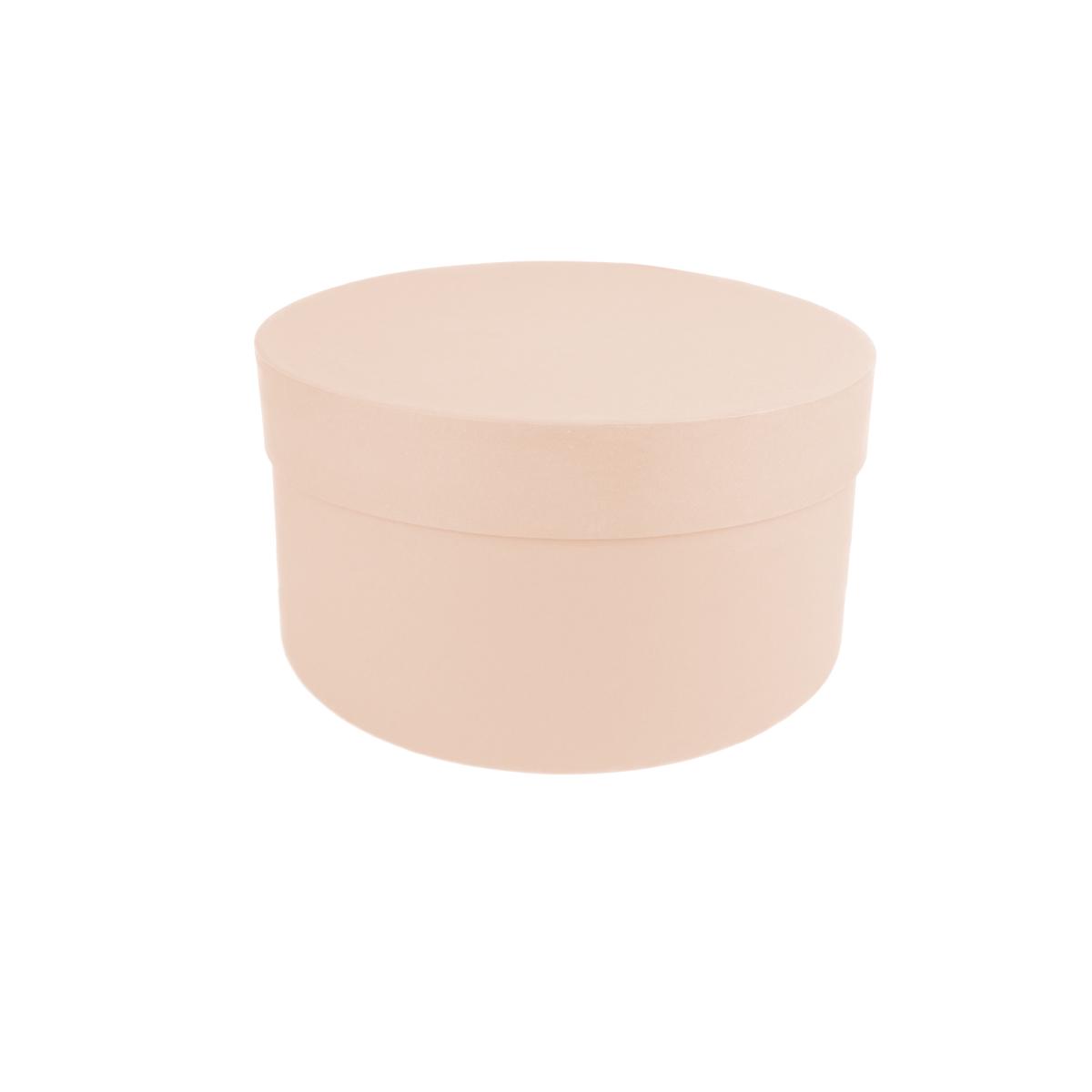 Коробка Perfectbox цилиндрическая матовая 10х20х20 см Пудровый (201017) - фото 1