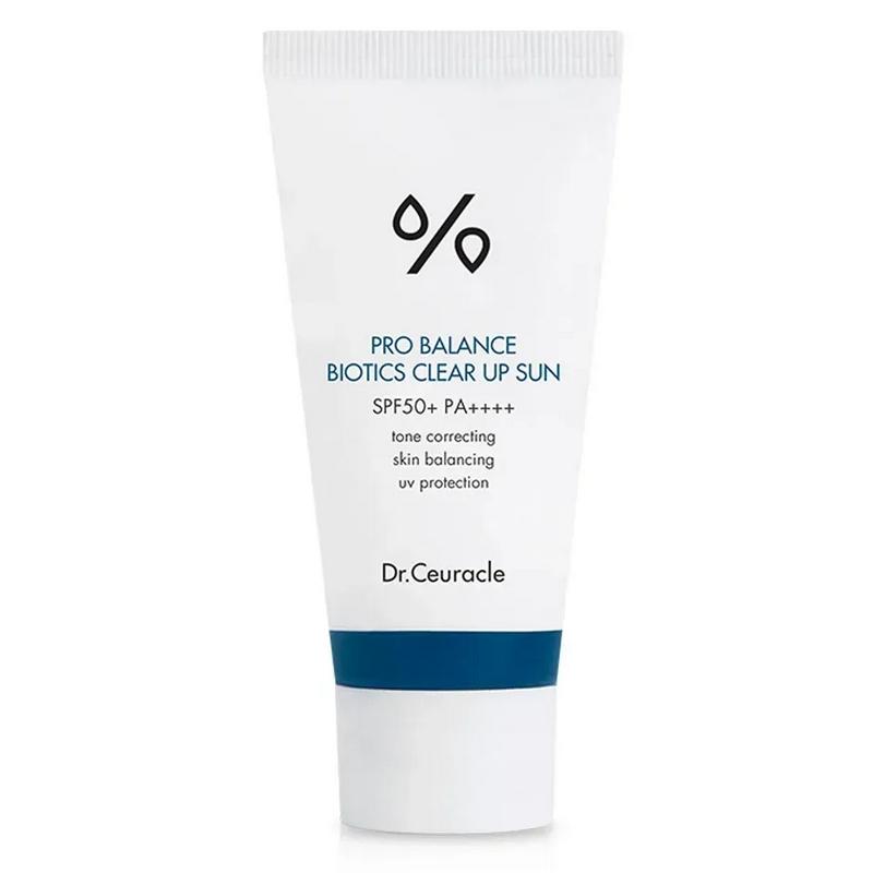 Крем сонцезахисний освітлюючий з пробіотиками Dr. Ceuracle Pro Balance Biotics Clear Up Sun SPF 50+ PA++++ 50 мл (8806133614884)