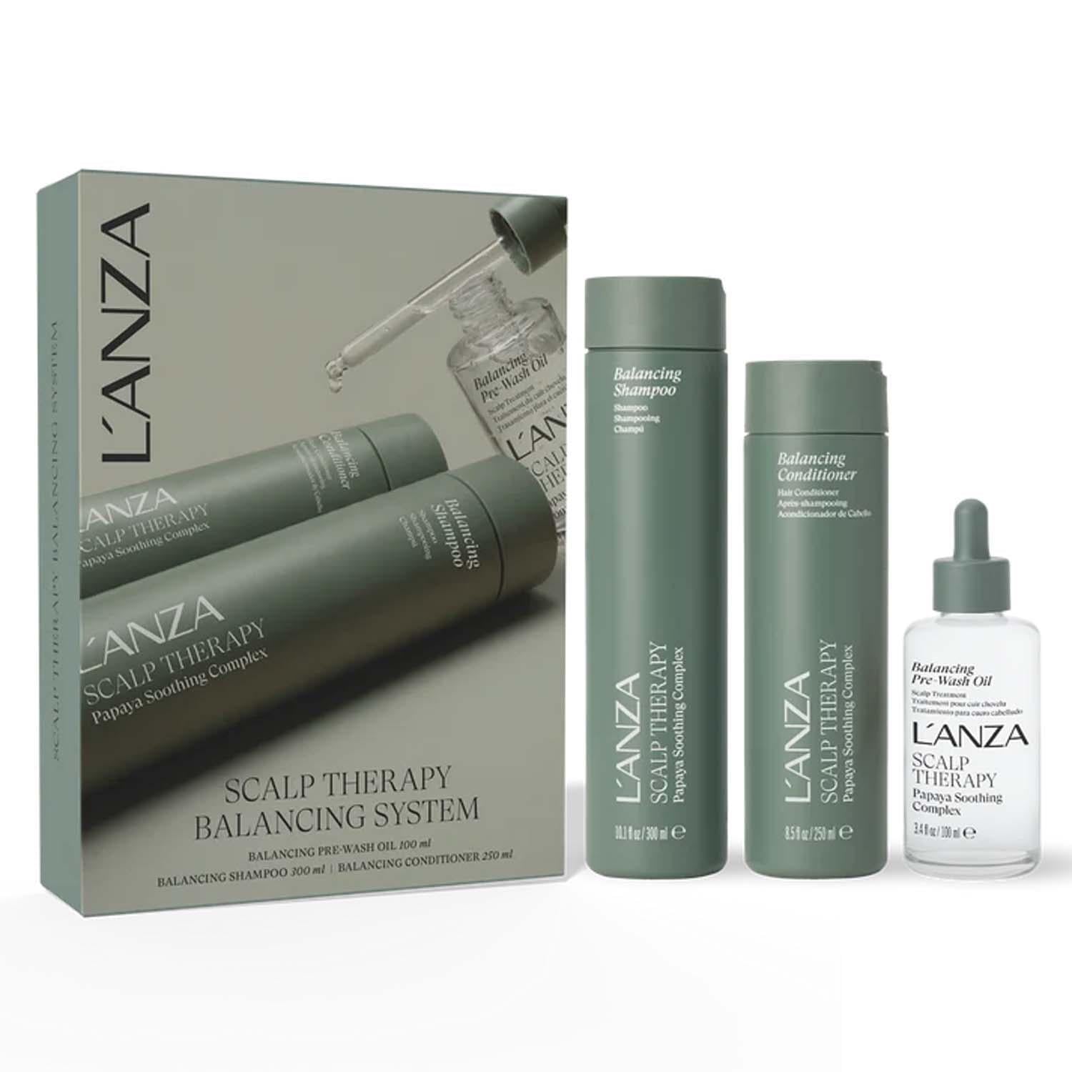 Набор для восстановления баланса кожи головы L’ANZA Scalp Therapy Balancing System Trio