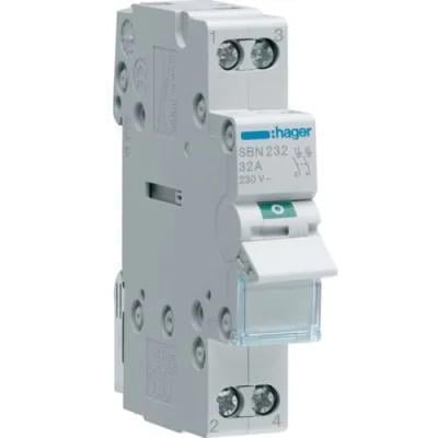 Выключатель погрузки Hager SBN232 2P 32А/230В (00000045879)