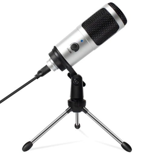 Микрофон Ytom TikTok DM-18 USB конденсаторный Серебряный (116733)