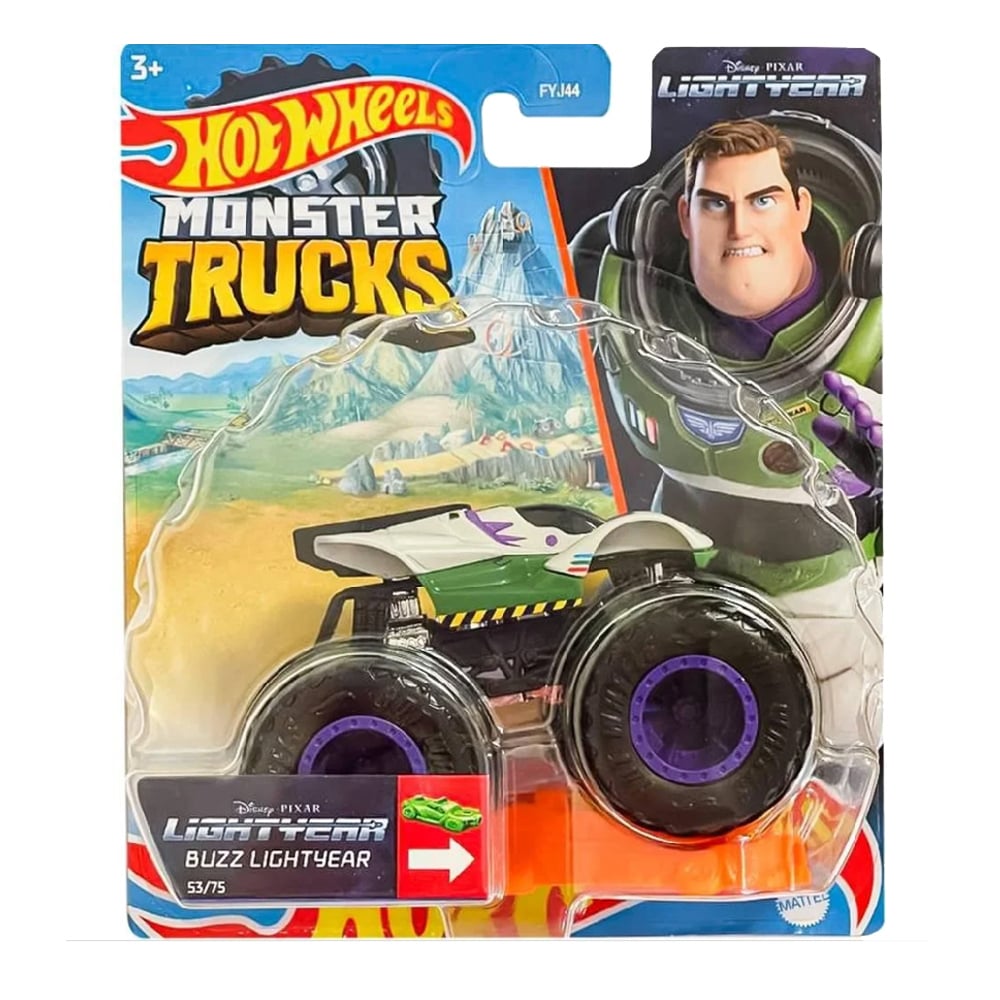 Базовая коллекционная машинка-внедорожник Hot Wheels серии Monster Trucks Disney-Buzz Lightyear 164