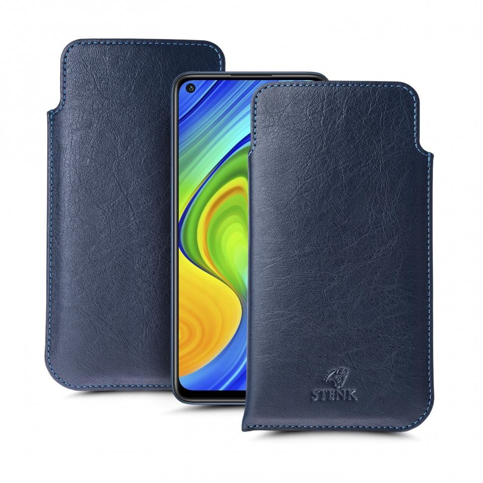 Футляр Stenk Elegance для Xiaomi Redmi Note 9 Синий (66001)