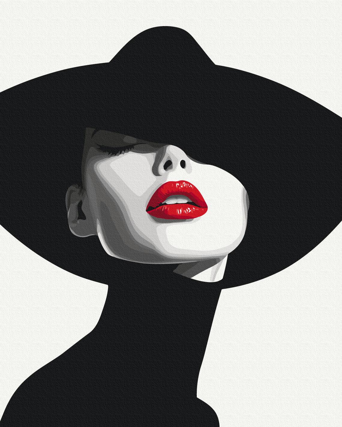 Картина по номерам Brushme Загадочная леди 40x50 см (BS54341)