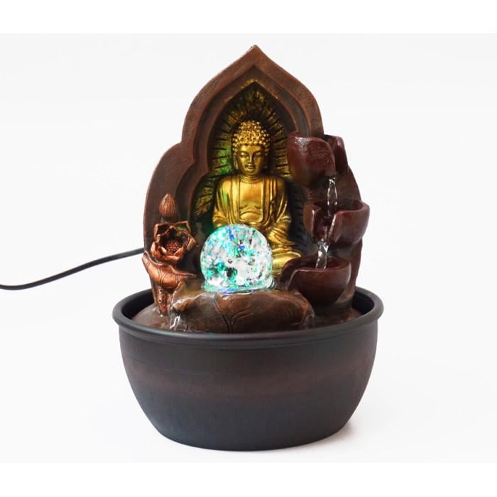 Водопад настольный Будда из полистоуна с подсветкой (9140279)