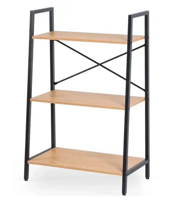 Стелаж Mebel Elite VIOR REG Золотий дуб/Чорний (29440083)