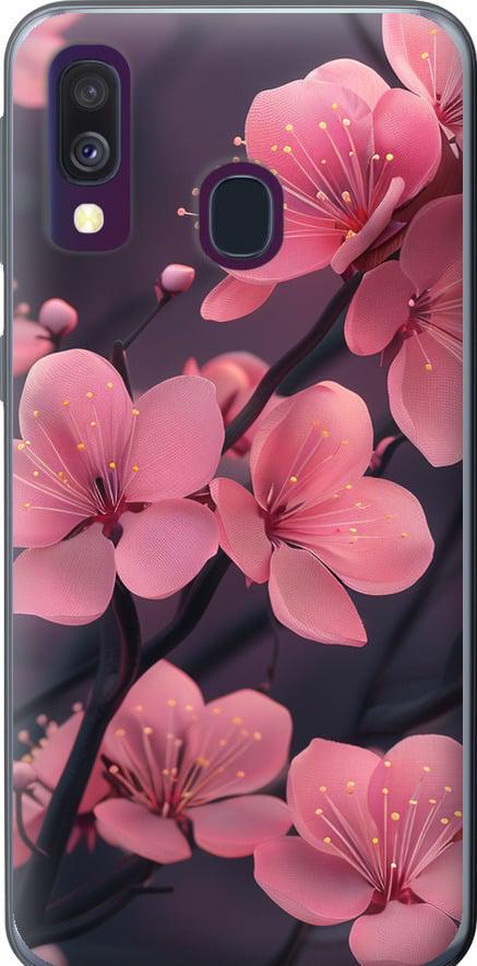 Чехол на Samsung Galaxy A40 2019 A405F Пурпурная сакура (6075t-1672-42517) Чехол на Samsung Galaxy A40 2019 A405F Пурпурная сакура (6075t-1672-42517)