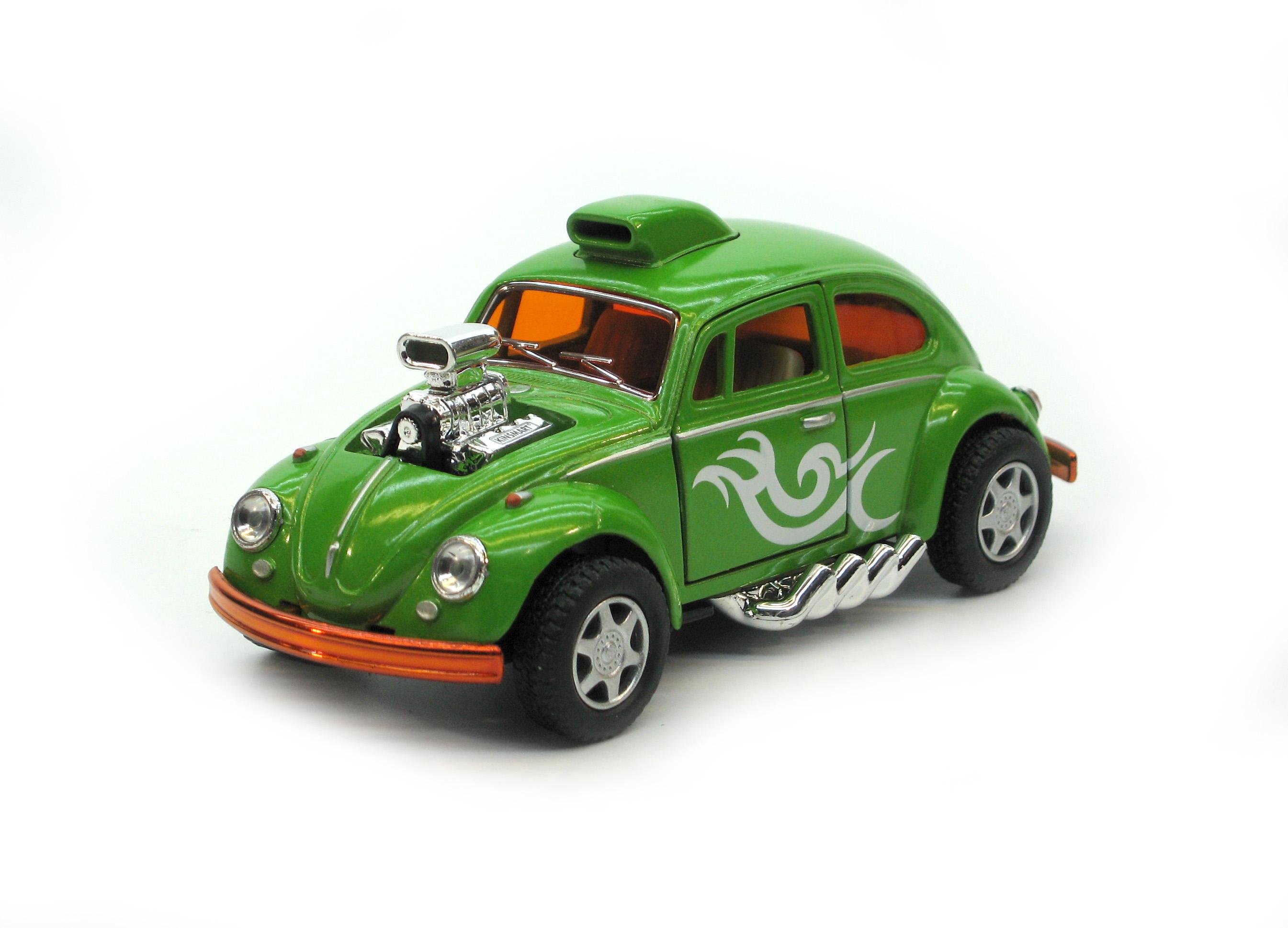 Машинка Kinsmart металева Volkswagen Beetle Custom Dragracer (KT5405W Green)