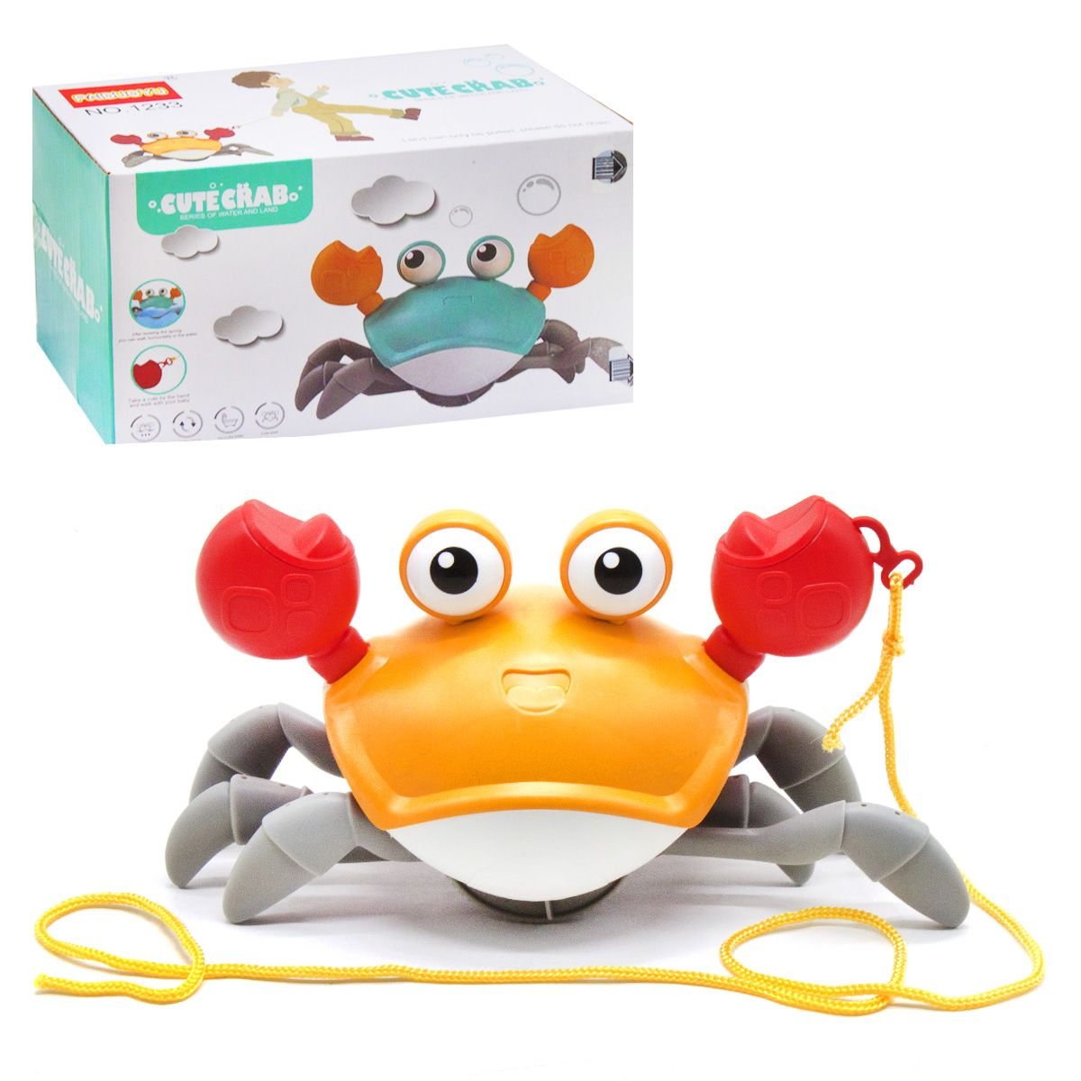 Іграшка для купання Крабик жовтий