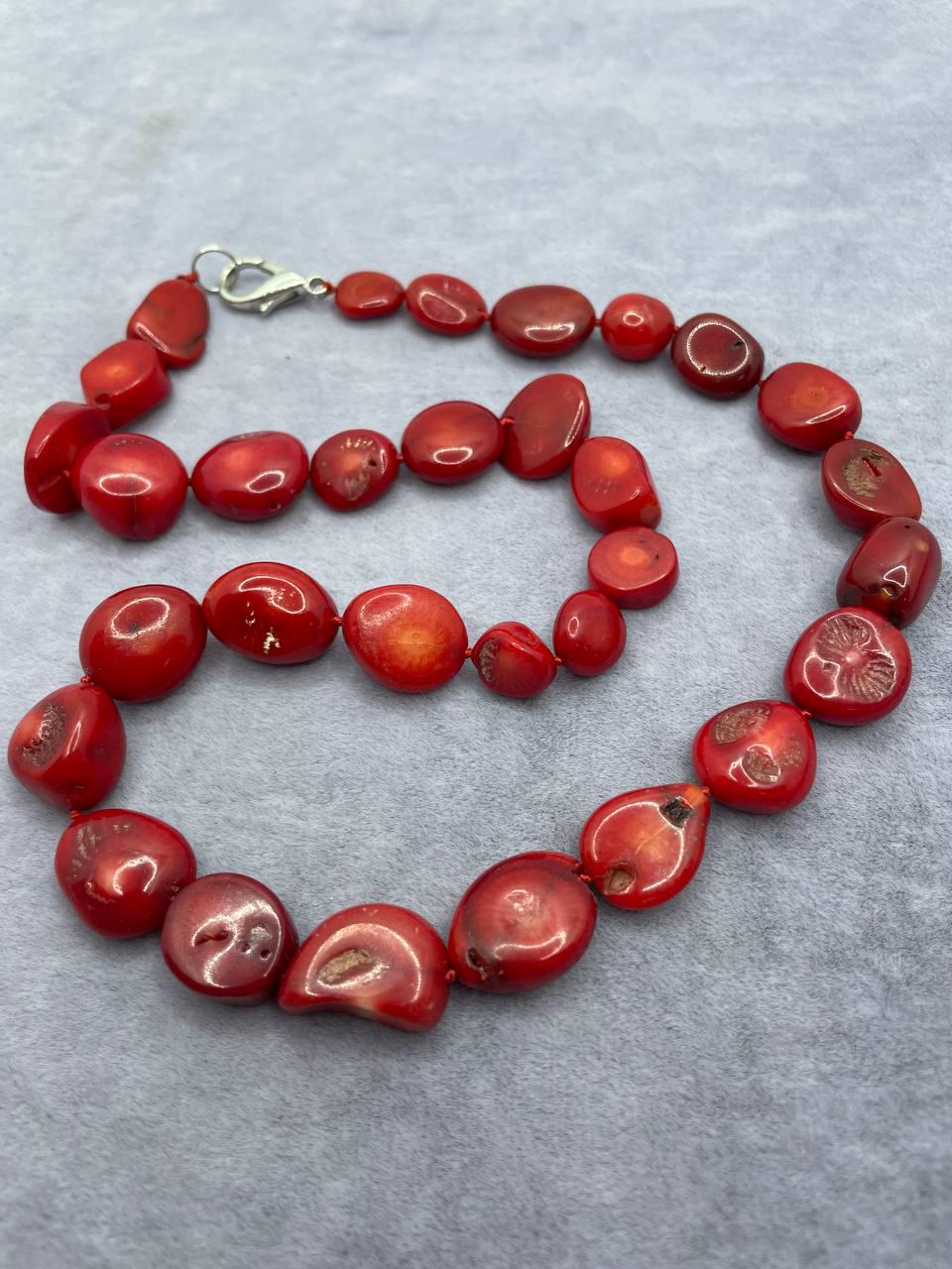Бусы коралл 45 см Красный (9618)