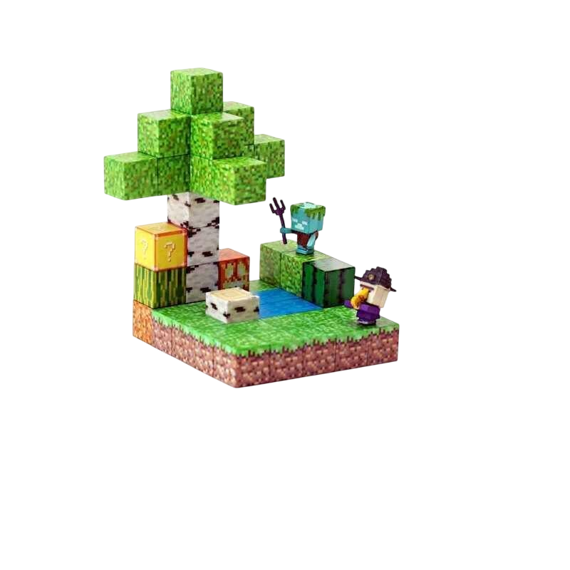 Конструктор магнітний Minecraft LZCK005 фігурки героїв 48 елементів (MTT-198582)