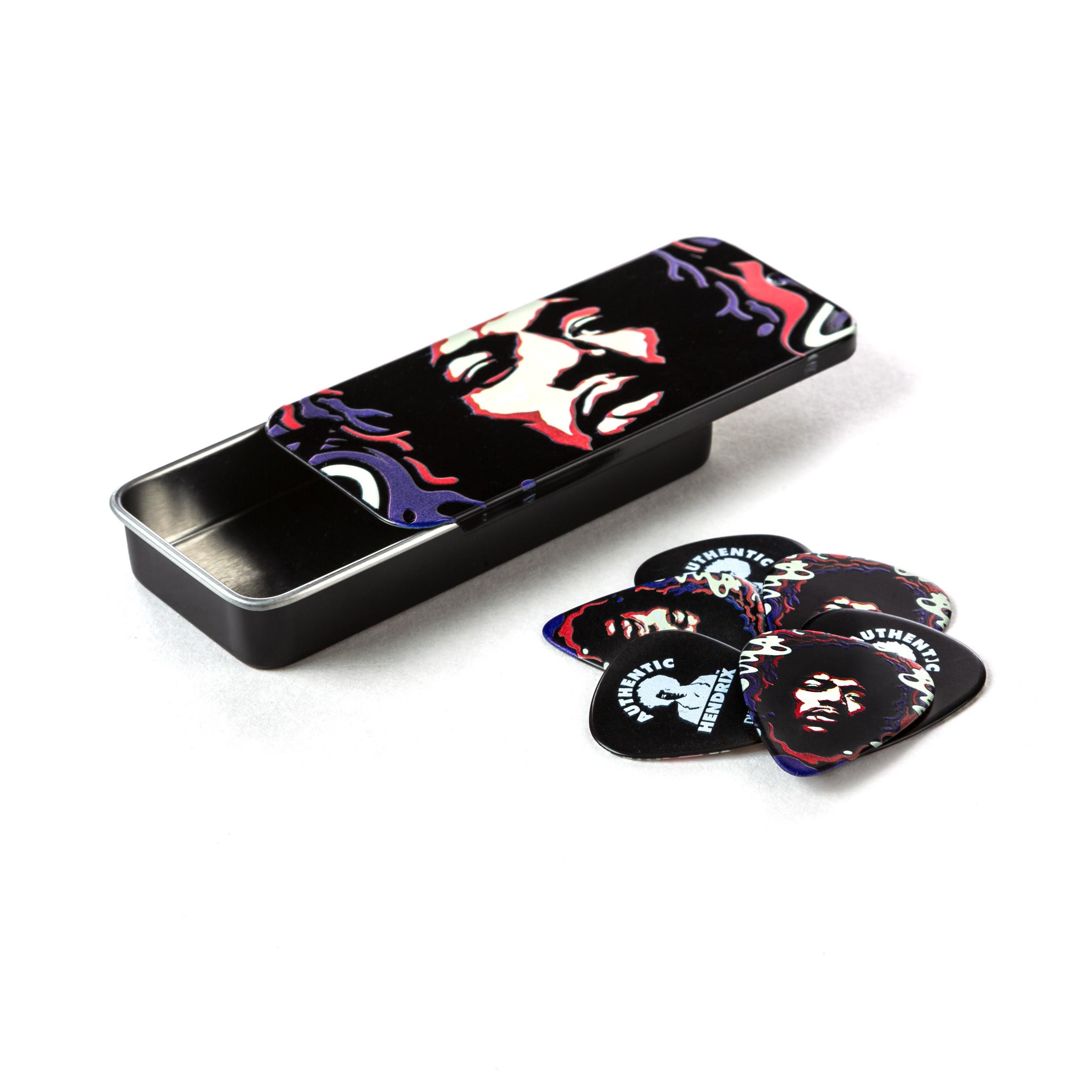 Набор медиаторов Dunlop JH-PT15H Jimi Hendrix Star Haze Pick Tin Heavy 6 шт. (128410)