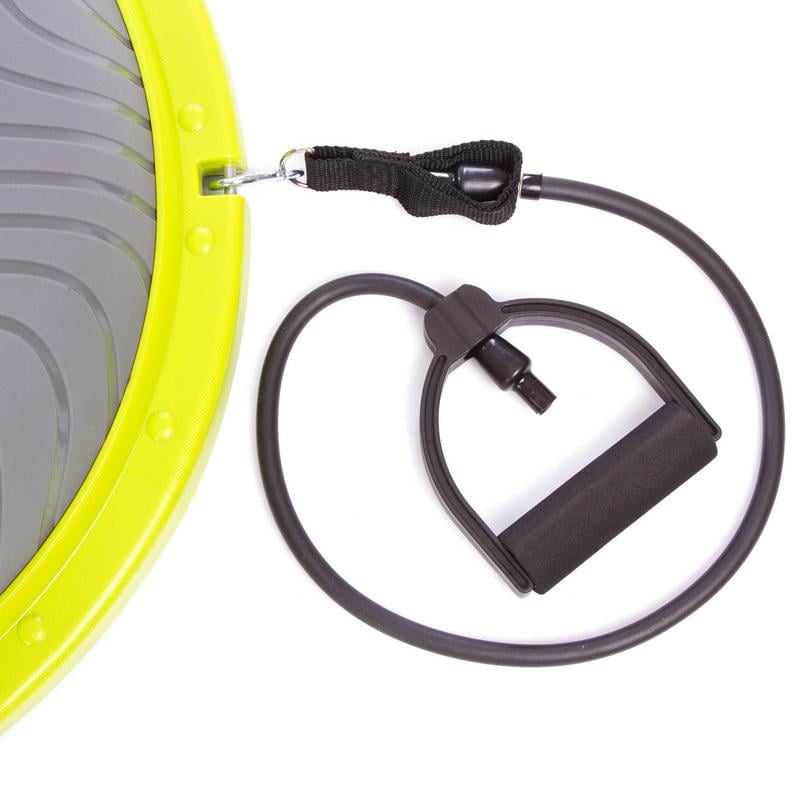 Півсфера для фітнесу з еспандерами Zelart BOSU SPOINT FI-1934 Салатовий/Сірий (DR004896) - фото 3