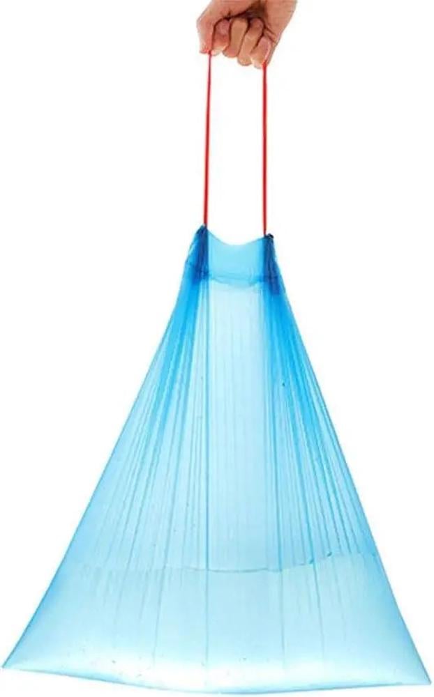 Набор полиэтиленовых пакетов для мусора с ручками на 20 л 5 рулонов по 13 шт. Мультиколор - фото 9