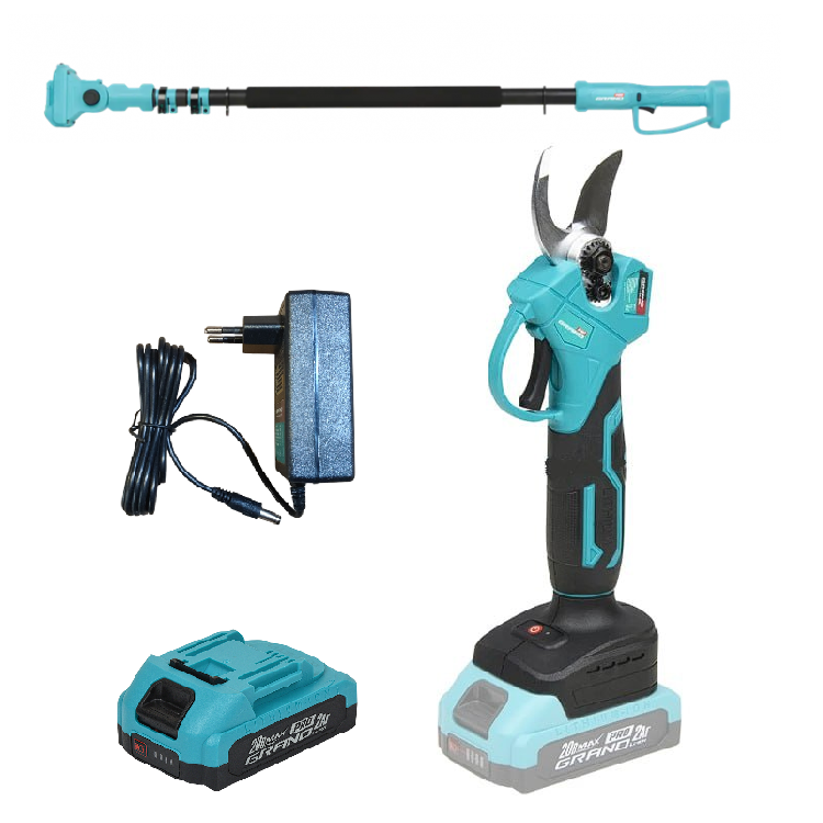 Секатор аккумуляторный Grand CA-20BL-base АКБ 2 А/час / ЗУ/удлинитель