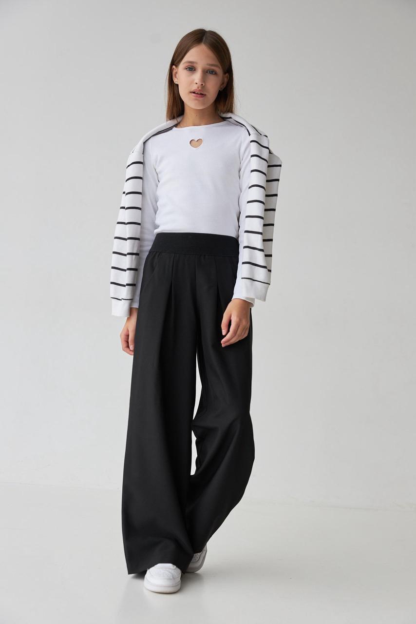 Брюки школьные для девочки Valza 3410 116 см Черный - фото 3