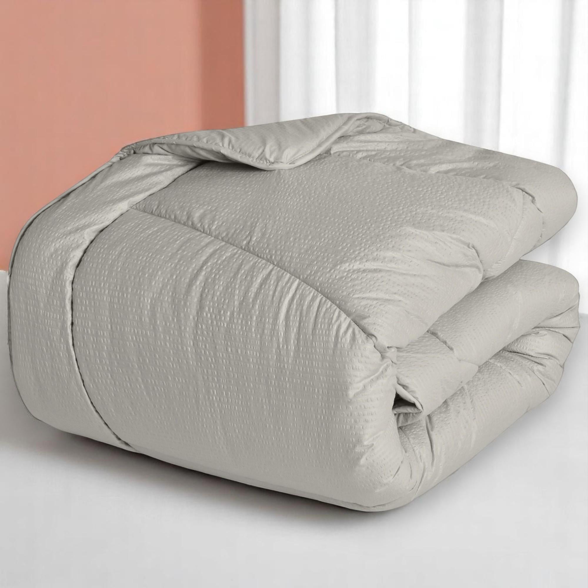 Ковдра літня IDEIA Nordic Comfort 200x220 см мікрофібра/антиалергенна Сірий (8-34655*002)