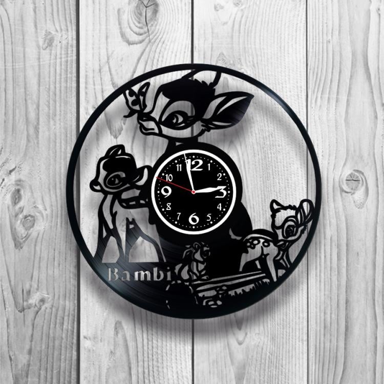 Часы настенные Бэмби 0491 из виниловой пластинки
