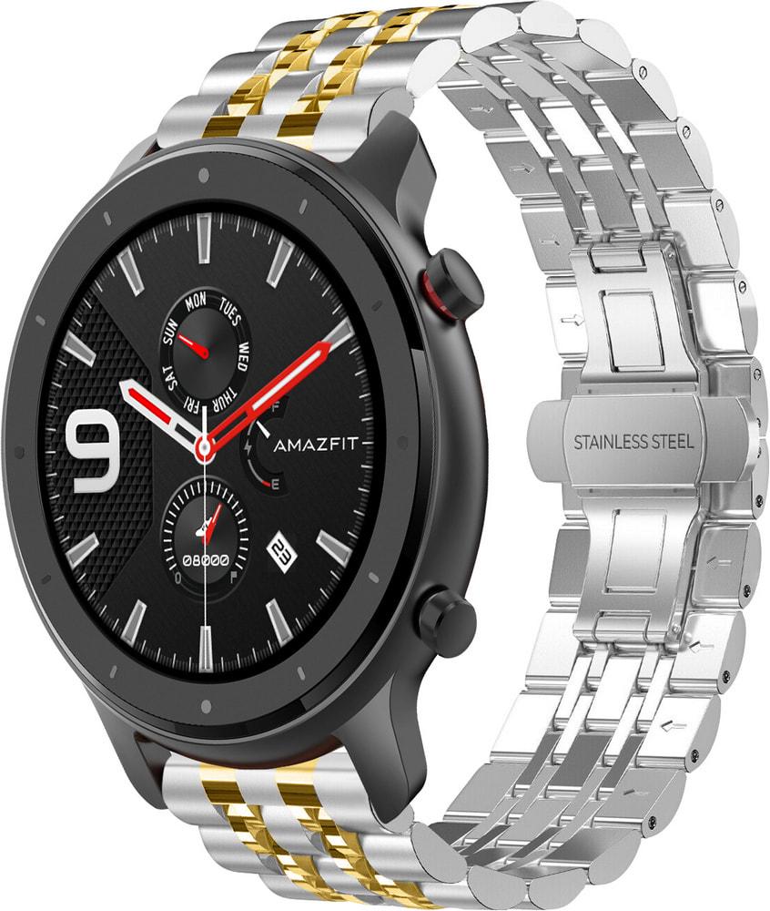 Браслет металлический Spinye Line для Amazfit GTR 47mm Silver Gold (28979-67)