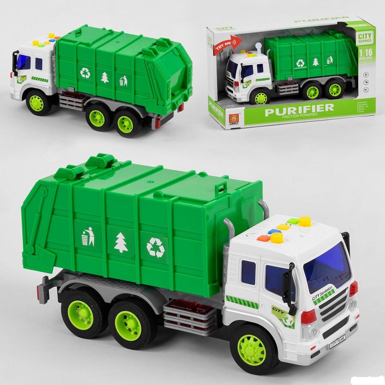 Іграшкова машинка Спецтехніка Сміттєвоз (WY 320 A) - фото 2