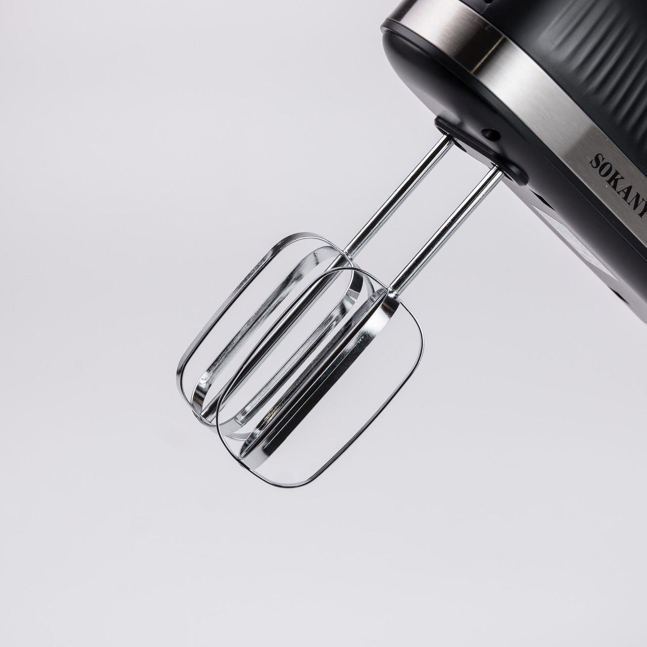 Миксер ручной Sokany SK-6632 с 2 насадками 300 Вт Черный (4902) - фото 9 Миксер ручной Sokany SK-6632 с 2 насадками 300 Вт Черный (4902) - фото 9