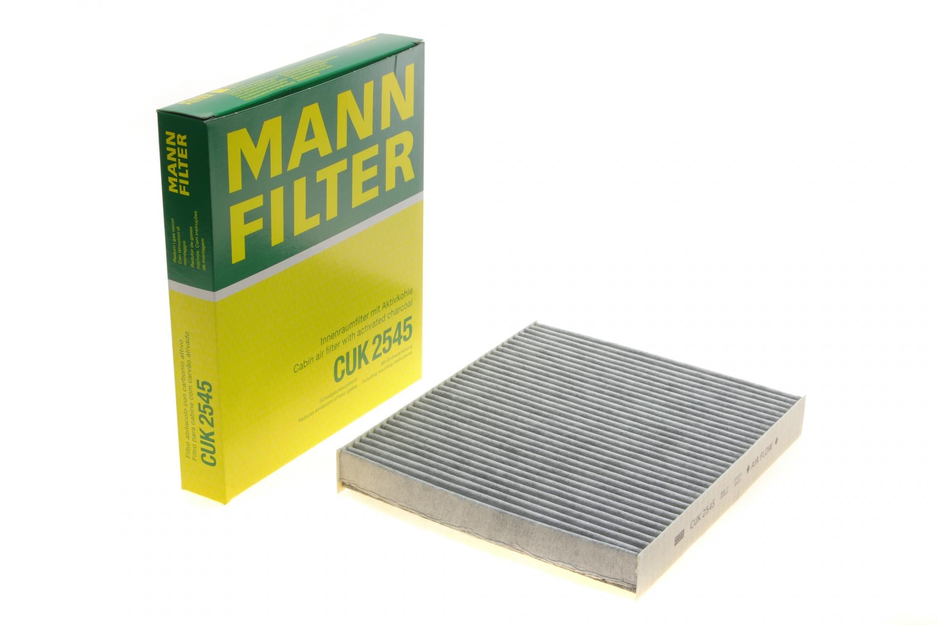 Фильтр салона Mann-Filter для Skoda Fabia/Roomster/VW Polo 99-10 угольный (CUK 2545)