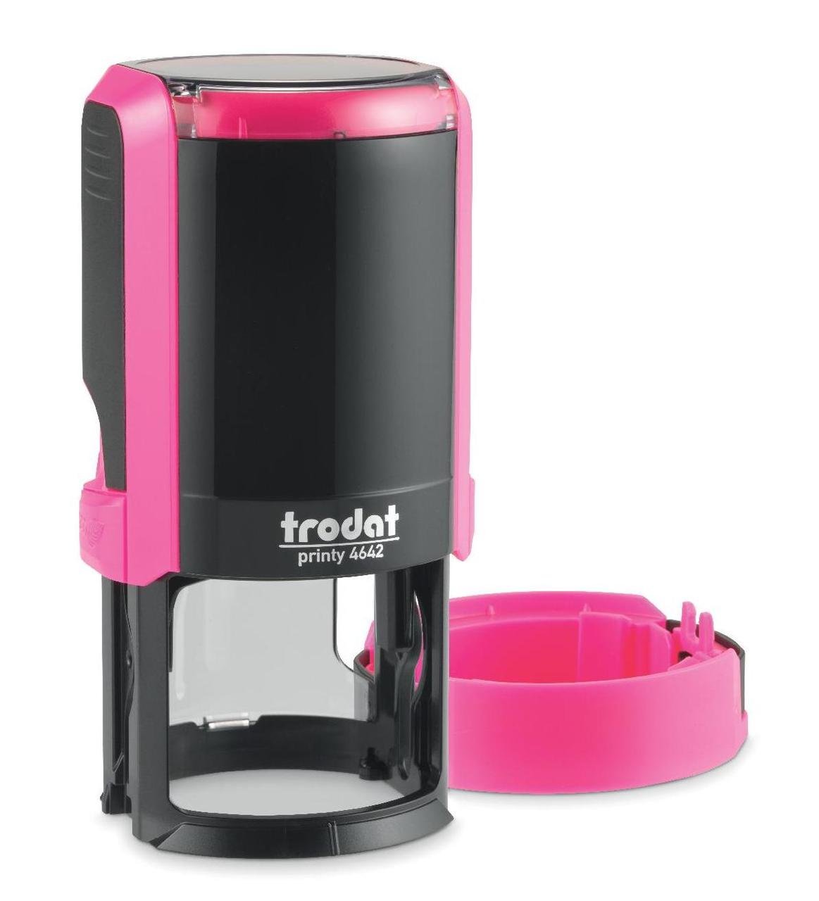 Оснащення для круглої печатки Trodat Printy 4642 d 42 мм з ковпачком Рожевий неон (4642 Рожевий неон)