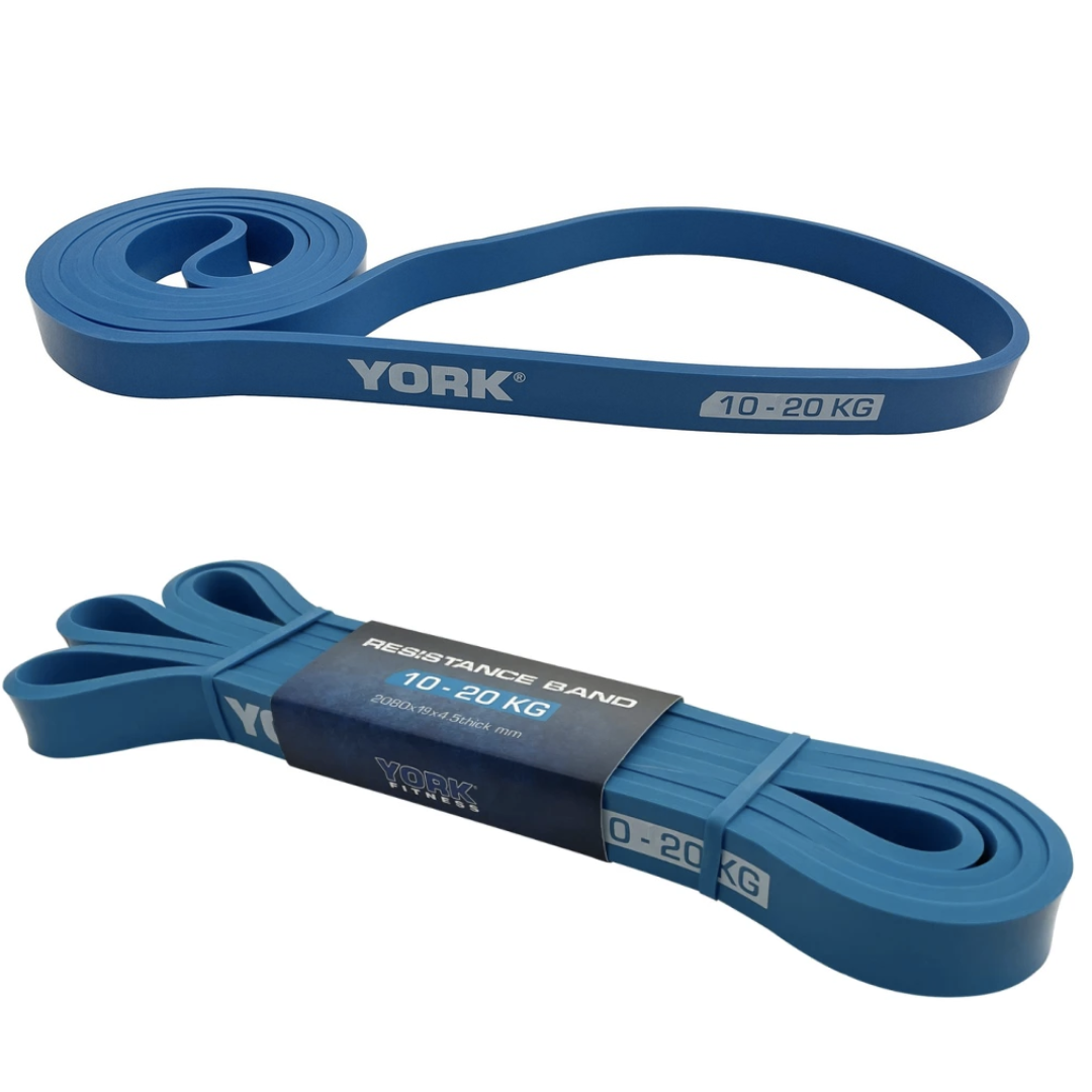 Резинка для фитнеса York 2080x19x4,5 мм Голубой (3542) - фото 6 Резинка для фитнеса York 2080x19x4,5 мм Голубой (3542) - фото 6