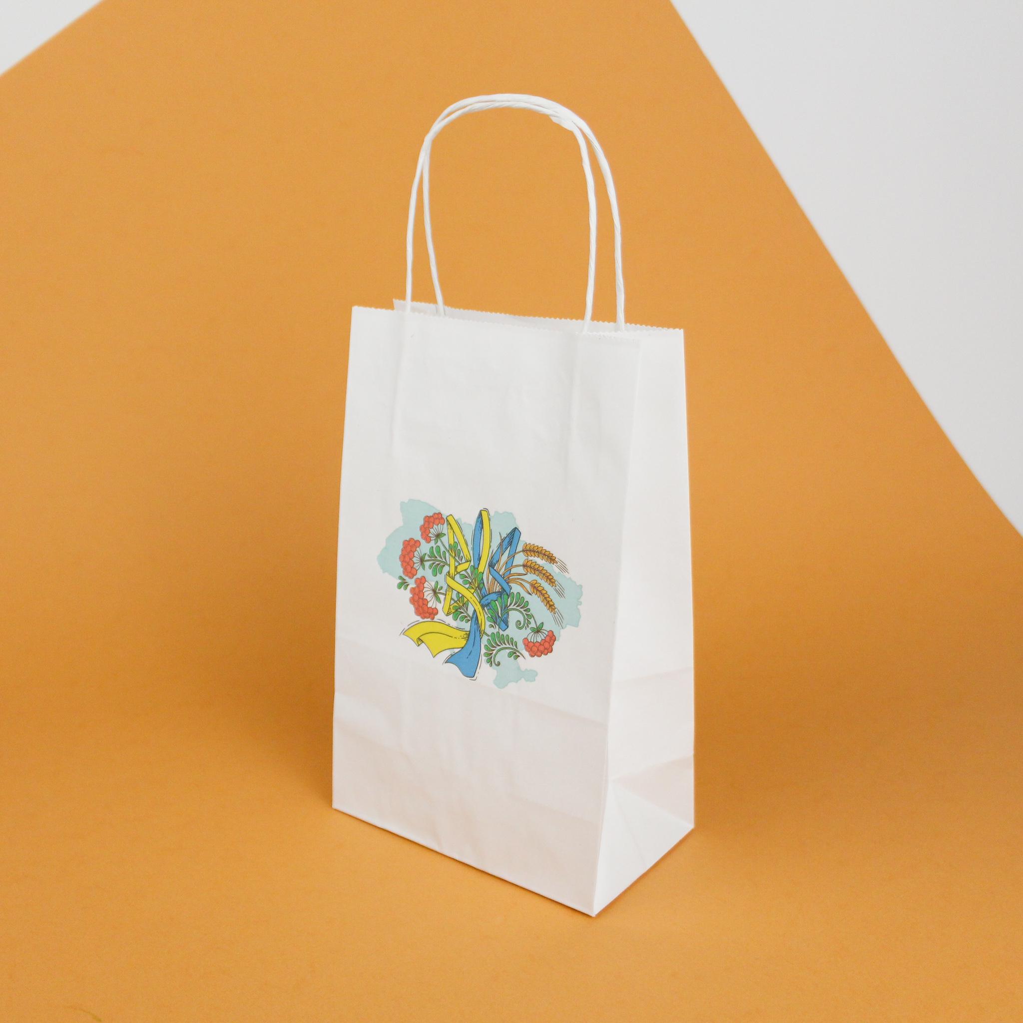 Пакети із символікою Подарунки на день козацтва 20 шт. 150х90х240 мм