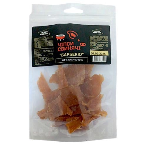 Чіпси свинячі Jerky Market Барбекю 50 гр/50 шт.